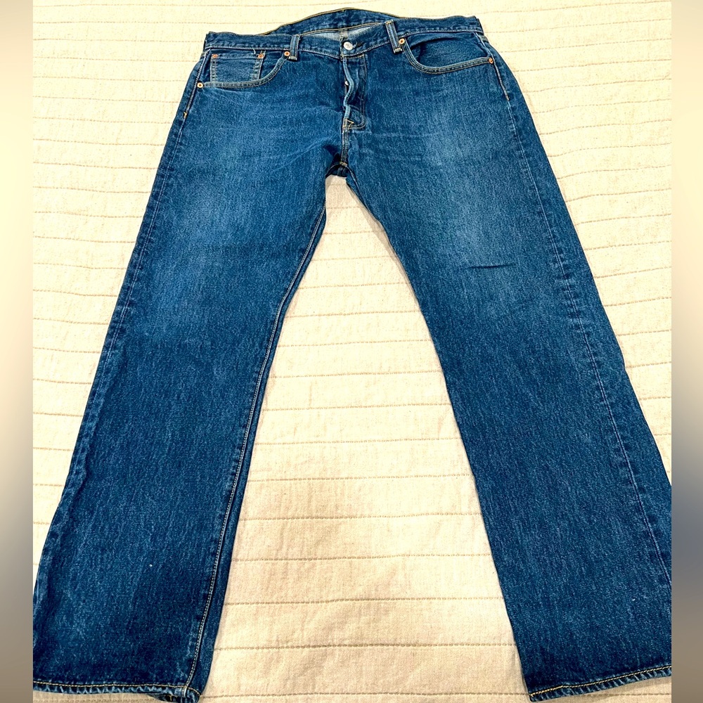 Levi’s 501. Dark Indigo Rinse. 38x32